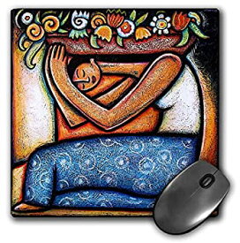 【中古】【輸入品・未使用】3dRose LLC 8 x 8 x 0.25 Inches Flower Girl Mexican Art Colorful Mouse Pad (mp_21129_1) [並行輸入品]