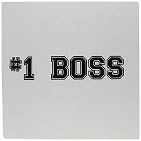 【中古】【輸入品・未使用】3dRose LLC 8 x 8 x 0.25 Inches Mouse Pad%カンマ% Number 1 Boss Number One Best Greatest Boss Work And Office Gifts Fun Flattering Gifts Bl
