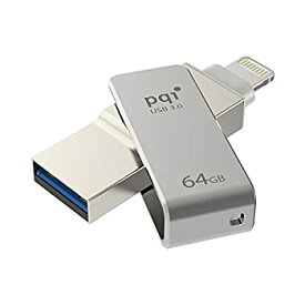 【中古】【輸入品・未使用】iConnect Mini [Apple MFi] 64 GB Mobile Flash Drive w/ Lightning Connector for iPhones iPads Mac & PC USB 3.0 (Iron Gray) [並行輸入品]