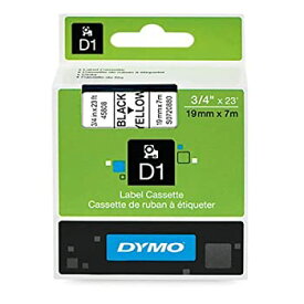 【中古】【輸入品・未使用】DYMO D1 Labels%カンマ% 3/4-Inch x 23-Foot Roll%カンマ% Black Print on Yellow%カンマ% Self-Adhesive%カンマ% For LabelManager Label Makers [並行輸入