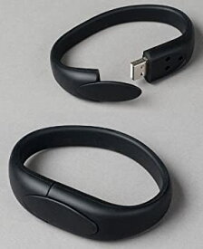 【中古】【輸入品・未使用】Black Wristband USB Flash Memory Drive 8GB [並行輸入品]