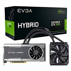 【中古】【輸入品・未使用】EVGA GeForce GTX 1080 FTW HYBRID GAMING%カンマ% 8GB GDDR5X%カンマ% RGB LED%カンマ% All-In-One Watercooling with 10CM FAN%カンマ% 10 Power Phases%カン