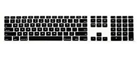 中古 【中古】【輸入品・未使用】HRH Black Silicone Keyboard Skin Cover for Apple Full Size iMac Wired USB Keyboard with Numeric Keypad A1243( G6 MB110LL/B and MB110LL/