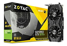 【中古】【輸入品・未使用】ZOTAC GeForce GTX 1070 Ti AMP EDITION 8GB GDDR5 256-bit Gaming Graphics Card IceStorm Cooling Metal Backplate Spectra Lighting PowerBoo