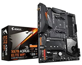 【中古】【輸入品・未使用】GIGABYTE X570 AORUS Elite Wi-Fi (AMD Ryzen 3000/X570/ATX/PCIe4.0/DDR4/Intel デュアルバンド 802.11AC Wi-Fi/フロント USB Type-C/RGB Fusio