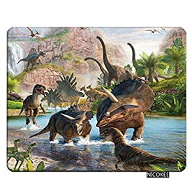 【中古】【輸入品・未使用】Nicokee Dinosaur Gaming Mousepad Ancient Dinosaur Jurassic Animal Mouse Pad Rectangle Mouse Mat for Computer Desk Laptop Office 9.5 X 7