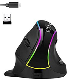 【中古】【輸入品・未使用】Ergonomic Vertical Mouse%カンマ% Eirix USB Computer Mice with 5 Adjustable DPI Levels%カンマ% Removable Palm Rest & Thumb Buttons (E-638) [並