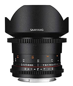 【中古】【輸入品・未使用】Samyang SYDS14M-MFT VDSLR II 14mm T3.1 Wide-Angle Cine Lens for Olympus/Panasonic Micro 4/3 Cameras [並行輸入品]