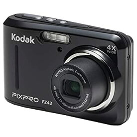 【中古】【輸入品・未使用】Kodak PIXPRO Friendly Zoom FZ43 16 MP Digital Camera with 4X Optical Zoom and 2.7 LCD Screen (Black) by Kodak
