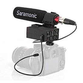 【中古】【輸入品・未使用】Saramonic MixMic ショットガンマイク デジタル一眼レフカメラ&ビデオカメラ用 2チャンネル XLR オーディオアダプター