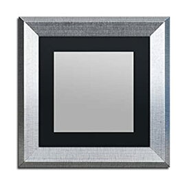 【中古】【輸入品・未使用】Trademark Fine Art Heavy Duty 11x11 Silver Picture Frame with 7x7 Black Mat [並行輸入品]