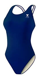 【中古】【輸入品・未使用】TYR Sport Girl's Solid Maxback Swim Suit (Navy%カンマ% 24)