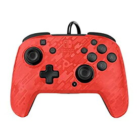 【中古】【輸入品・未使用】PDP Faceoff Deluxe+ Audio Wired Controller - Red Camo (並行輸入品)