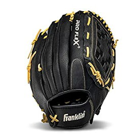 【中古】【輸入品・未使用】(Right Handed Throw%カンマ% 13-Inch%カンマ% Black/Camel) - Franklin Sports Pro Flex Hybrid Series Baseball Gloves