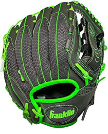 【中古】【輸入品・未使用】フランクリン スポーツ(Franklin Sports) 野球グローブ キッズ用 少年野球/軟式野球用 ショックソーブ 右投げ用 グリーン 27cm