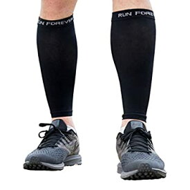 【中古】【輸入品・未使用】（ラン・フォーエバー・スポーツ）Run Forever Sports ふくらはぎ用圧縮スリーブ 脚圧縮ソックス 脛痛症&amp;ふくらはぎの痛み緩和 男性、女性、