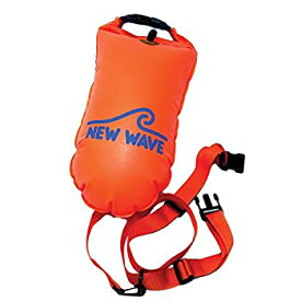 【中古】【輸入品・未使用】New Wave Swim Buoy オープンな水域で泳ぐ人やトライアスロンの選手向けのブイ 軽量で目立つ浮き袋 トレーニングやレースの安全のために（オレン