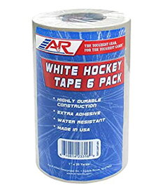 【中古】【輸入品・未使用】(6 Pack%カンマ% White) - A & R Sports Black Hockey Tape%カンマ% Size