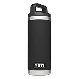 【中古】【輸入品・未使用】YETI (イエティ) Rambler 18oz Vacuum Insulated Stainless Steel Bottle with Cap [並行輸入品]　 (Black)