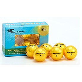 【中古】【輸入品・未使用】Chromax Metallic M5 カラーゴルフボール (6個パック) ゴールド