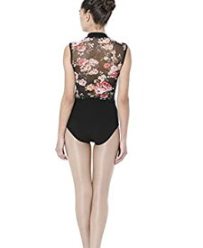 【中古】【輸入品・未使用】(Large%カンマ% Net) - Limiles Women's Zip-Front Flower Print Back Tant Ballet leotards