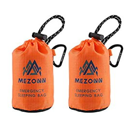 【中古】【輸入品・未使用】Mezonn PE Emergency Sleeping Bag Survival Bivy Sack- Use as Emergency Space Blanket%カンマ% Lightweight Sleeping Bag%カンマ% Survival Gear fo