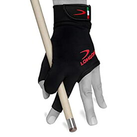【中古】【輸入品・未使用】(Small%カンマ% Left) - Longoni Black Fire 2.0 Billiard Pool CUE Glove - for Left or Right Hand - Black