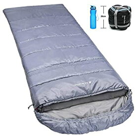 【中古】【輸入品・未使用】NORSENS Hiking Camping Backpacking Sleeping Bag Lightweight/Ultralight Compact%カンマ% 0 Degree Cold Weather Sleeping Bags for Adults (Gra