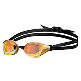 【中古】【輸入品・未使用】Arena Cobra Core Swim Goggles for Men and Women%カンマ% Yellow Copper-Gold%カンマ% Swipe Anit-Fog Mirror Lens (New)
