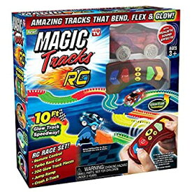 中古 【中古】【輸入品・未使用】Ontel Magic Tracks RC with Remote Control Turbo Race Cars and 10 ft of Flexible Bendable Glow in the Dark Racetrack As Seen on TV [並行