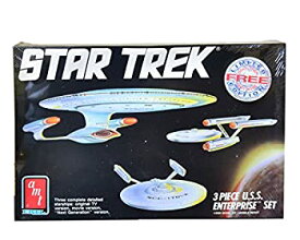 【中古】【輸入品・未使用】amt スタートレック USSエンタープライズ3点セット モデルキット1988 Star Trek U.S.S. Enterprise Starship 3Piece