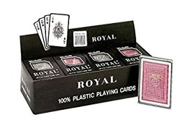 【中古】【輸入品・未使用】[VIPtrades]VIPtrades Royal 100% Plastic Poker Size Playing Cards%カンマ% 3 1/2 x 2 1/2%カンマ% 1 Dozen 3197344 [並行輸入品]