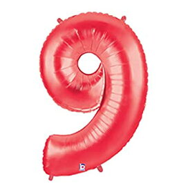 【中古】【輸入品・未使用】Number 9 Metallic Red 40in Balloon by Factory Card and Party Outlet [並行輸入品]