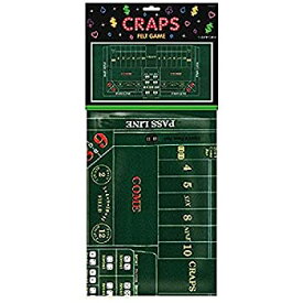 【中古】【輸入品・未使用】Craps Casino Party Table Cover%カンマ% Felt%カンマ% 37%ダブルクォーテ% x 6'.