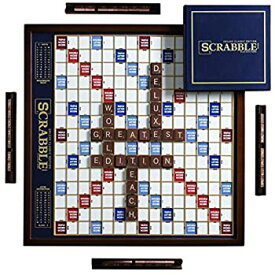 【中古】【輸入品・未使用】[ウィニングソリューション]Winning Solutions Scrabble Deluxe Wooden Edition with Rotating Game Board WS20810 [並行輸入品]