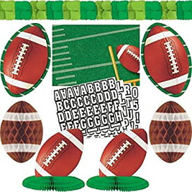 【中古】【輸入品・未使用】Football Customizable Decorating Kit Party Accessory by Amscan [並行輸入品]