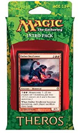 【中古】【輸入品・未使用】Magic the Gathering (MTG) Theros Intro Pack - Blazing Beasts of Myth Theme Deck (Includes 2 Booster Packs) Red (Ember