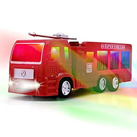 【中古】【輸入品・未使用】WolVol Electric Fire Truck Toy with Lights%カンマ% Sirens and Sound (%ダブルクォーテ%fire alarm%カンマ% lets go%ダブルクォーテ%%カンマ% %ダブルクォーテ%out of