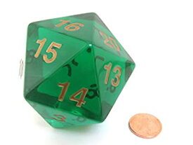 【中古】【輸入品・未使用】Emerald D20 Count Down Large 55mm (1) by Koplow Games [並行輸入品]