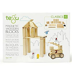 【中古】【輸入品・未使用】Tegu (テグ) マグネット木製ブロックセット 42ピース 42P-NAT-306T