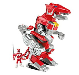 【中古】【輸入品・未使用】パワーレンジャー Fisher-Price Imaginext Mighty Morphin Power Rangers Red Ranger and T-Rex Zord Toy Figure [並行輸入品]