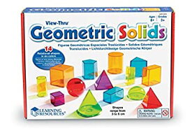 【中古】【輸入品・未使用】Learning Resources Viewthru Geometric Solids (14Colored) [並行輸入品]