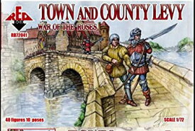 【中古】【輸入品・未使用】PLASTIC MODEL FIGURES War of the Roses 2. Town and County Levy 40 FIGURES IN 10 POSES 1/72 RED BOX 72041