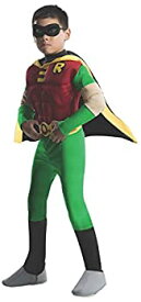 【中古】【輸入品・未使用】Rubies DC Comics Teen Titans Deluxe Muscle Chest Robin Costume%カンマ% Small [並行輸入品]