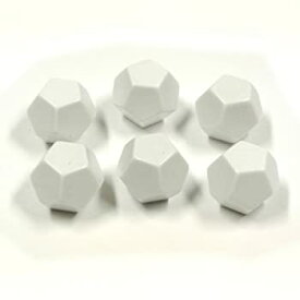 【中古】【輸入品・未使用】Six Jumbo Blank Dodecahedral Dice by Koplow Games [並行輸入品]