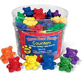 【中古】【輸入品・未使用】Learning Resources Three Bear Family Rainbow Counters [並行輸入品]