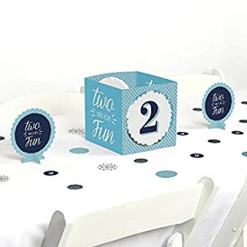 【中古】【輸入品・未使用】Two Much Fun - Boy - 2nd Birthday Party Centrepiece & Table Decoration Kit
