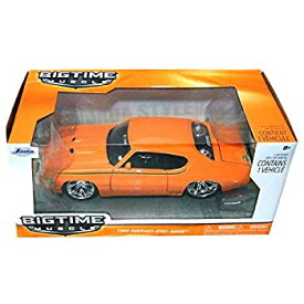 【中古】【輸入品・未使用】JadaToys(ジェイダトイズ) Bigtime Muscle 1/24 ダイキャストミニカー 1969 Pontiac GTO Judge (オレンジ) [並行輸入品]