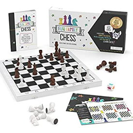 【中古】【輸入品・未使用】Fun Family チェスセット 子供&大人用 木製ボードゲーム チェスの学習用