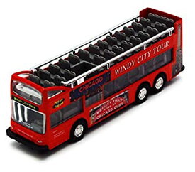 【中古】【輸入品・未使用】Showcasts Chicago Sightseeing Double Decker Bus Open Top%カンマ% Red 2168CG - 6 Inch Scale Diecast Model Replica%カンマ% but NO BOX [並行輸入